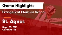 Evangelical Christian School vs St. Agnes  Game Highlights - Sept. 23, 2021