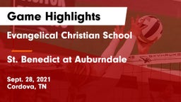 Evangelical Christian School vs St. Benedict at Auburndale   Game Highlights - Sept. 28, 2021