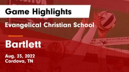 Evangelical Christian School vs Bartlett  Game Highlights - Aug. 23, 2022