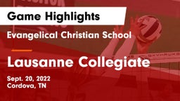 Evangelical Christian School vs Lausanne Collegiate  Game Highlights - Sept. 20, 2022