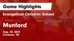 Evangelical Christian School vs Munford Game Highlights - Aug. 20, 2022