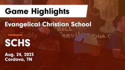 Evangelical Christian School vs SCHS Game Highlights - Aug. 24, 2023