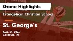 Evangelical Christian School vs St. George’s Game Highlights - Aug. 31, 2023