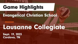 Evangelical Christian School vs Lausanne Collegiate  Game Highlights - Sept. 19, 2023