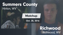 Matchup: Summers County vs. Richwood  2016