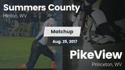 Matchup: Summers County vs. PikeView  2017