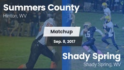 Matchup: Summers County vs. Shady Spring  2017