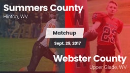 Matchup: Summers County vs. Webster County  2017