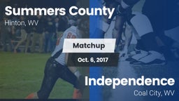 Matchup: Summers County vs. Independence  2017