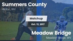 Matchup: Summers County vs. Meadow Bridge  2017