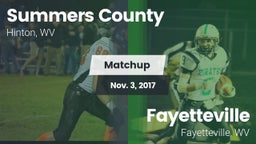 Matchup: Summers County vs. Fayetteville  2017