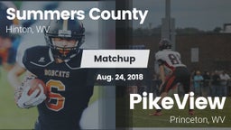Matchup: Summers County vs. PikeView  2018
