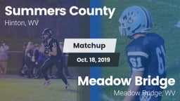 Matchup: Summers County vs. Meadow Bridge  2019