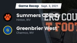 Recap: Summers County  vs. Greenbrier West  2021