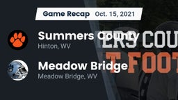 Recap: Summers County  vs. Meadow Bridge  2021