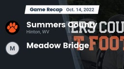 Recap: Summers County  vs. Meadow Bridge  2022