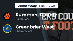 Recap: Summers County  vs. Greenbrier West  2023