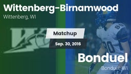 Matchup: Wittenberg-Birnamwoo vs. Bonduel  2016