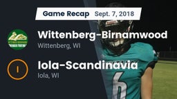 Recap: Wittenberg-Birnamwood  vs. Iola-Scandinavia  2018