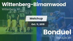 Matchup: Wittenberg-Birnamwoo vs. Bonduel  2019