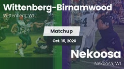 Matchup: Wittenberg-Birnamwoo vs. Nekoosa  2020