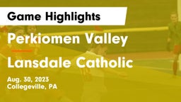 Perkiomen Valley  vs Lansdale Catholic  Game Highlights - Aug. 30, 2023