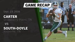 Recap: Carter  vs. South-Doyle  2016