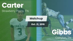 Matchup: Carter vs. Gibbs  2016