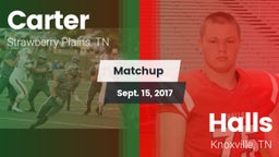 Matchup: Carter vs. Halls  2017