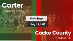 Matchup: Carter vs. Cocke County  2018