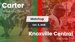 Matchup: Carter vs. Knoxville Central  2018