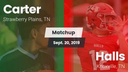Matchup: Carter vs. Halls  2019
