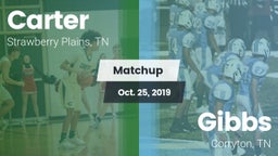 Matchup: Carter vs. Gibbs  2019
