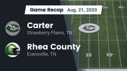 Recap: Carter  vs. Rhea County  2020