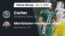 Recap: Carter  vs. Morristown-Hamblen West  2020