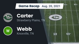 Recap: Carter  vs. Webb  2021