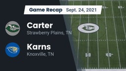 Recap: Carter  vs. Karns  2021