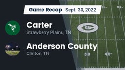 Recap: Carter  vs. Anderson County  2022
