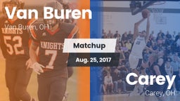 Matchup: Van Buren vs. Carey  2017