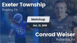 Matchup: Exeter Township vs. Conrad Weiser  2016