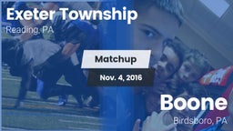Matchup: Exeter Township vs. Boone  2016