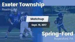 Matchup: Exeter Township vs. Spring-Ford  2017