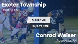 Matchup: Exeter Township vs. Conrad Weiser  2018