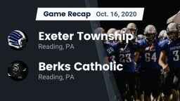 Recap: Exeter Township  vs. Berks Catholic  2020
