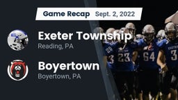 Recap: Exeter Township  vs. Boyertown  2022