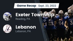 Recap: Exeter Township  vs. Lebanon  2022