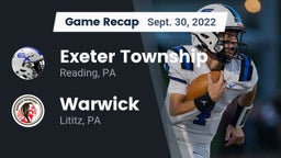 Recap: Exeter Township  vs. Warwick  2022