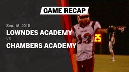 Recap: Lowndes Academy  vs. Chambers Academy 2015