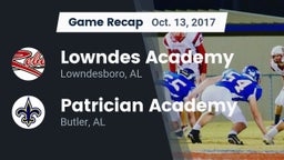 Recap: Lowndes Academy  vs. Patrician Academy  2017