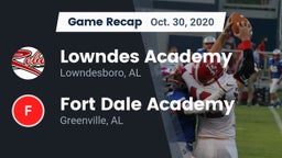 Recap: Lowndes Academy  vs. Fort Dale Academy  2020